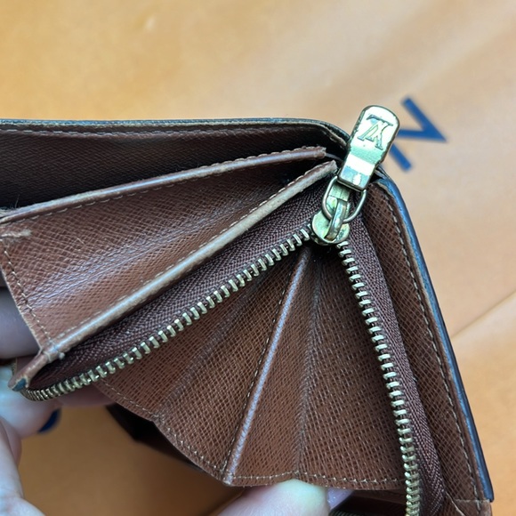 LV Louis Vuitton Monogram Porte Monnaie Billets Tresor Wallet Auth. Vintage 01 - Picture 15 of 17